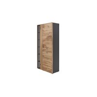 Interliving Esszimmer Serie 5604 - Vitrine Eiche rustico - drei Türen, zwei Schubladen