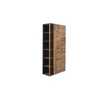 Interliving Esszimmer Serie 5604 - Vitrine Eiche rustico - drei Türen, zwei Schubladen