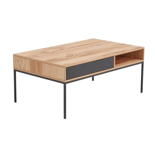 Interliving Esszimmer Serie 5604 - Couchtisch Eiche rustico & Anthrazit - ca. 100 x 60 cm