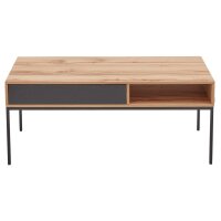 Interliving Esszimmer Serie 5604 - Couchtisch Eiche rustico & Anthrazit - ca. 100 x 60 cm