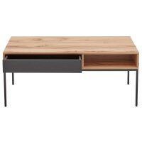 Interliving Esszimmer Serie 5604 - Couchtisch Eiche rustico & Anthrazit - ca. 100 x 60 cm