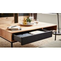 Interliving Esszimmer Serie 5604 - Couchtisch Eiche rustico & Anthrazit - ca. 100 x 60 cm
