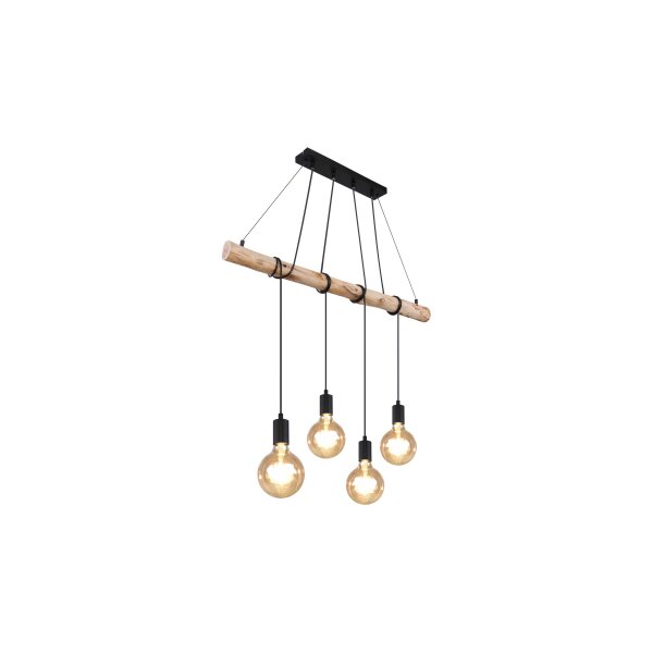 GLOBO Hängelampe Auston Holz & Metall – Länge ca. 90 cm
