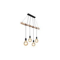 GLOBO Hängelampe Auston Holz & Metall –...