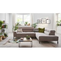 SOFAkultur Programm SK 745 2.0 - Ecksofa silberfarbener...