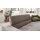 SOFAkultur Programm SK 745 2.0 - Ecksofa silberfarbener Bezug Velvet - Stellfläche ca. 276 x 219 cm