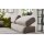 SOFAkultur Programm SK 745 2.0 - Ecksofa silberfarbener Bezug Velvet - Stellfläche ca. 276 x 219 cm
