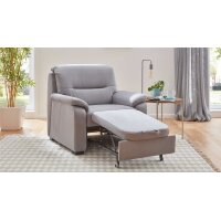 Modulmaster MM-PP1009 - Polstersessel mit Hocker graue...