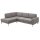 SOFAkultur Programm SK 239 - Ecksofa fangofarbener Bezug Crown & Chromfüße – Stellfläche ca. 202 x 259 cm