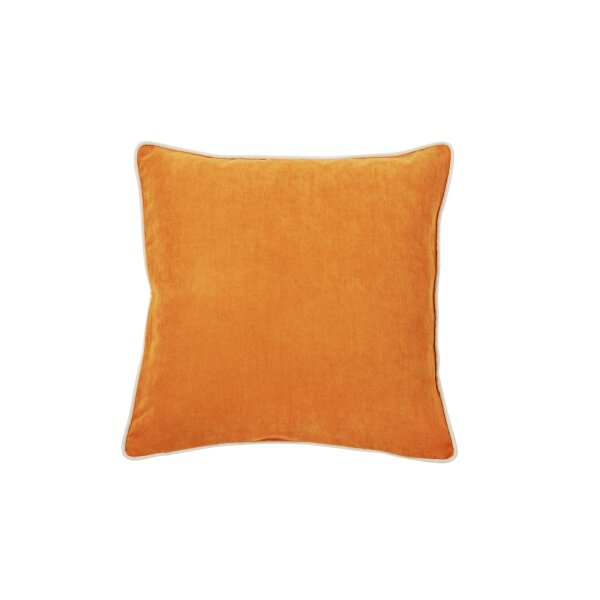 done.® Kissenhülle Cushion Joy oranger Veloursbezug - ca. 45 x 45 cm