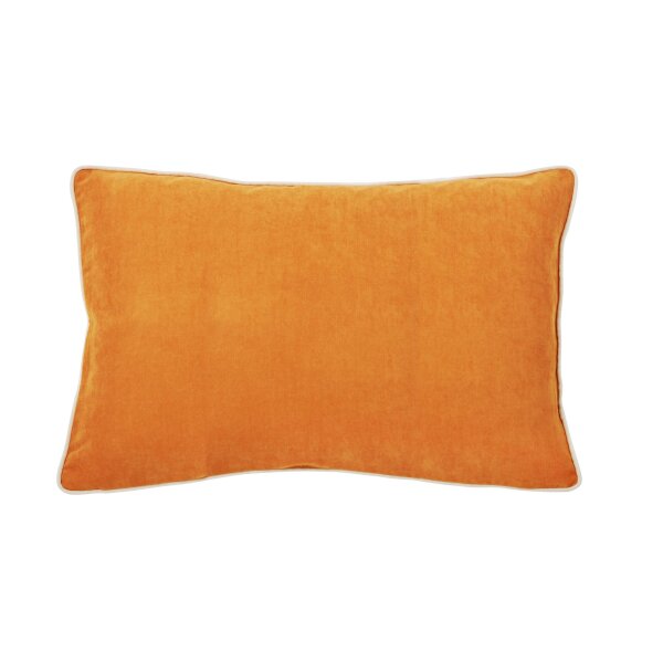 done.® Kissenhülle Cushion Joy oranger Veloursbezug - ca. 40 x 60 cm
