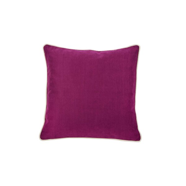 done.® Kissenhülle Cushion Joy beerefarbener Veloursbezug - ca. 45 x 45 cm