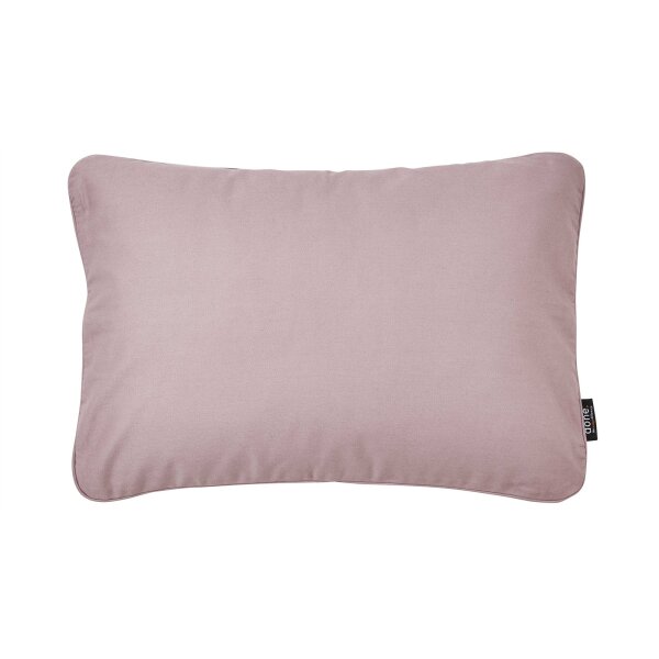 done.® Kissenhülle Cushion Uni altroséfarbener Panamabezug - ca. 40 x 60 cm
