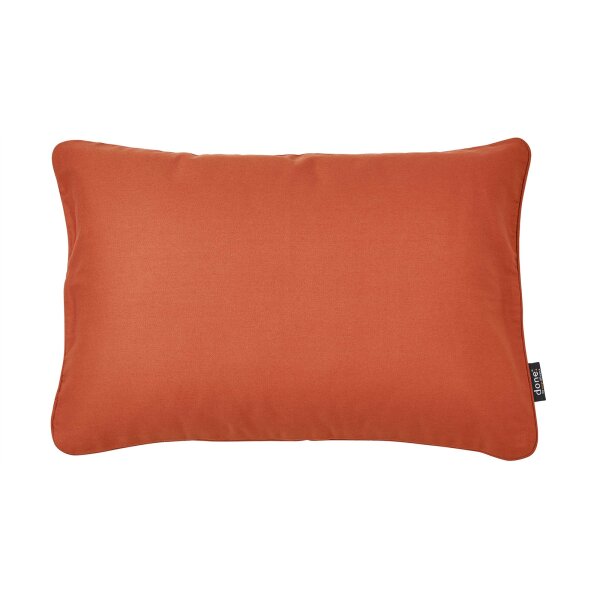 done.® Kissenhülle Cushion Uni rostfarbener Panamabezug - ca. 40 x 60 cm