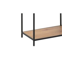 Regal Seaford im Industrielook als Esszimmermöbel Wildeiche & Schwarz – ca. 114 x 185cm