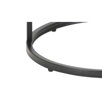 Beistelltisch Seaford im Industrielook Wildeiche & Schwarz – Durchmesser ca. 40 cm