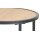 Beistelltisch Seaford im Industrielook Wildeiche & Schwarz – Durchmesser ca. 40 cm