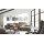 Interliving Sofa Serie 4054 – Ecksofa steingrauer LongLife-Leder Vivre & schwarze Metallfüße – Stellfläche ca. 347 x 176 cm