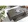 Interliving Sofa Serie 4054 – Funktionshocker steingrauer LongLife-Leder Vivre & schwarze Metallfüße – ca. 130 x 60 cm