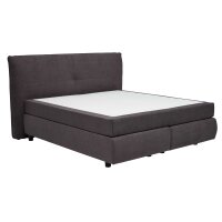 Interliving Bettsystem Serie 1414 - Boxspringbett dunkelgrauer Stoffbezug ENF 09 - Liegefläche ca. 180 x 200 cm