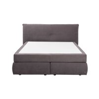 Interliving Bettsystem Serie 1414 - Boxspringbett dunkelgrauer Stoffbezug ENF 09 - Liegefläche ca. 180 x 200 cm