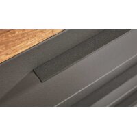 Interliving Schlafzimmer Serie 1025 – Schubladenkommode Graphit & Balkeneiche gehackt - vier Schubladen