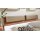 Interliving Schlafzimmer Serie 1025 – Kopfteilpolster-Set Länge ca. 82 cm - taupefarbenes Kunstleder