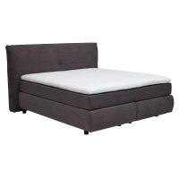 Interliving Bettsystem Serie 1414 - Boxspringbett dunkelgrauer Stoffbezug ENF 09 - Liegefläche ca. 180 x 200 cm
