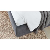 Interliving Bettsystem Serie 1414 - Polsterbett elefantgrauer Stoffbezug ENF 29 - Liegefläche ca. 180 x 200 cm