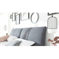 Interliving Bettsystem Serie 1414 - Polsterbett elefantgrauer Stoffbezug ENF 29 - Liegefläche ca. 180 x 200 cm