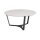 Interliving Couchtisch Serie 6208 - Couchtisch Weiß marmorfarbene Keramik & schwarzer Stahl - Durchmesser ca. 90 cm