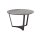 Interliving Couchtisch Serie 6208 - Couchtisch titanfarbene Keramik & schwarzer Stahl - Durchmesser ca. 75 cm
