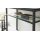 Interliving Couchtisch Serie 6210 - Konsoltisch zementgraue Keramik & schwarzer Stahl - ca. 100 x 38 cm