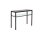 Interliving Couchtisch Serie 6210 - Konsoltisch zementgraue Keramik & schwarzer Stahl - ca. 100 x 38 cm
