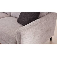 Interliving Sofa Serie 4400 - Ecksofa steingrauer Bezug GCP 39 - Stellfläche ca. 210 x 262 cm