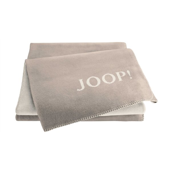 JOOP! Wohndecke Melange Doubleface Stein & Natur – ca. 150 x 200 cm