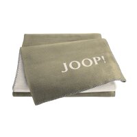 JOOP! Wohndecke Melange Doubleface Oliv & Natur...