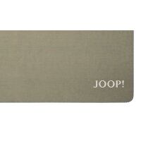 JOOP! Wohndecke Melange Doubleface Oliv & Natur – ca. 150 x 200 cm