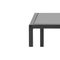 Beistelltisch-Set Seaford im Industrielook bzw. Beistelltische schwarz Esche – zweiteilig