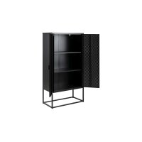 Metallmöbel Newton - Schrank schwarzer Stahl - zwei...