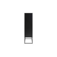 Metallmöbel Newton - Schrank schwarzer Stahl - zwei Türen, Breite ca. 80 cm