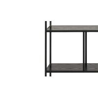 Treppenregal Seaford Schwarz ca. 135 x 150 cm
