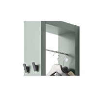 Garderobenserie Bonnie - Wandgarderobe piniengrüner Mattlack - Höhe ca. 172 cm