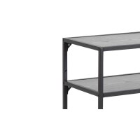 Konsoltisch Seaford im Industrielook - Beistelltisch Schwarz – Länge ca. 120 cm