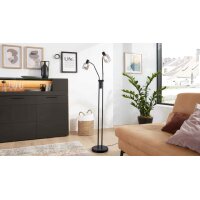 Interliving Leuchten Serie 9341 - Stehleuchte Rauchglas...