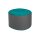 SITTING POINT Sitzsack-Hocker dotcom bebop scuba® Petrol & Anthrazit - Durchmesser ca. 50 cm