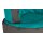 SITTING POINT Sitzsack-Sessel bebop scuba® als Sitzmöbel petrol- & anthrazitfarbene Kunstfaser - ca. 85 x 65 cm