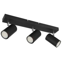 GLOBO Deckenstrahler Robby Mattschwarz - drei Spots,...