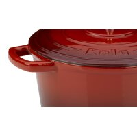 kela Bräter Calido rotes Gusseisen - ca. 3,8 Liter