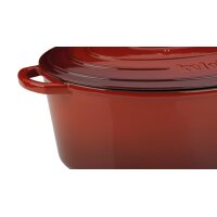 kela Bräter Calido rotes Gusseisen - ca. 9,3 Liter